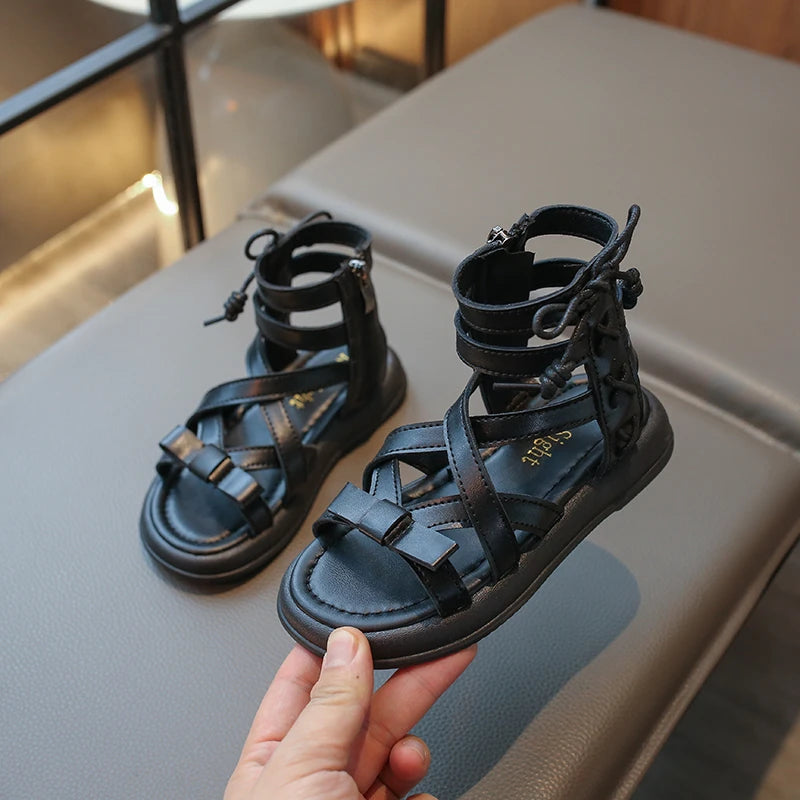 Girls’ 2025 Summer Gladiator High-Top Sandals