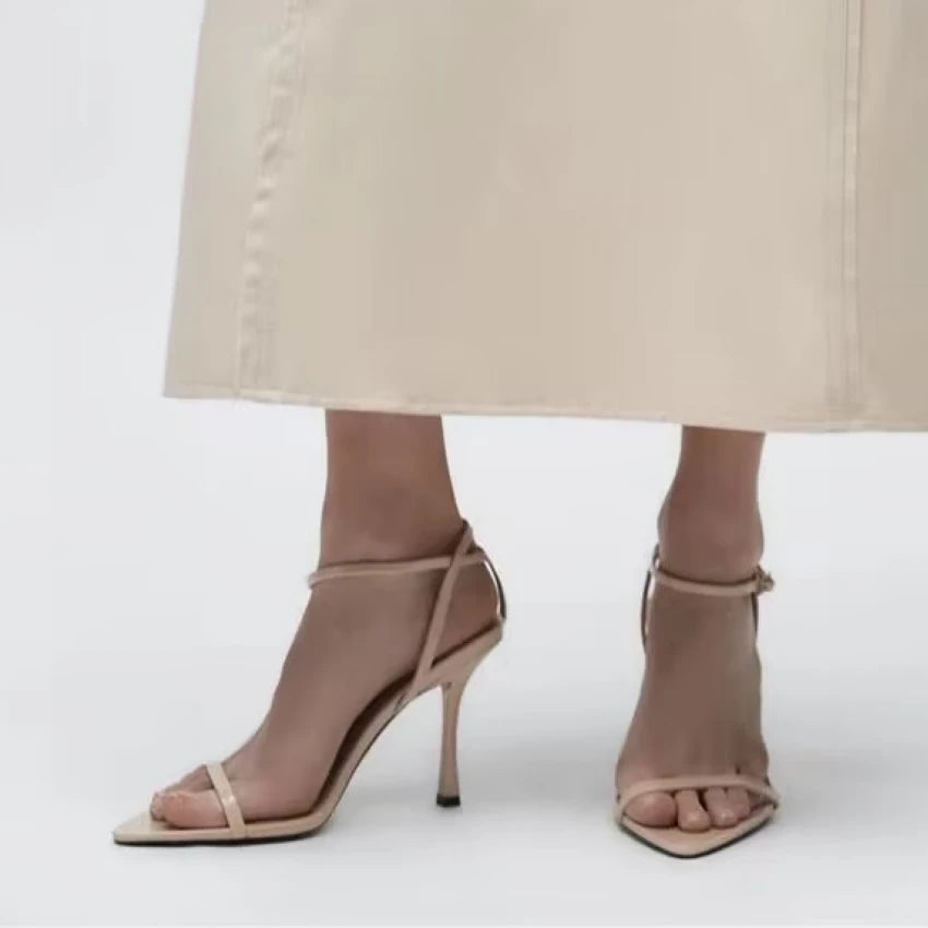 Women’s Summer Fashion Gladiator Sandals – Sexy Thin High Heels Narrow Band Party Pumps