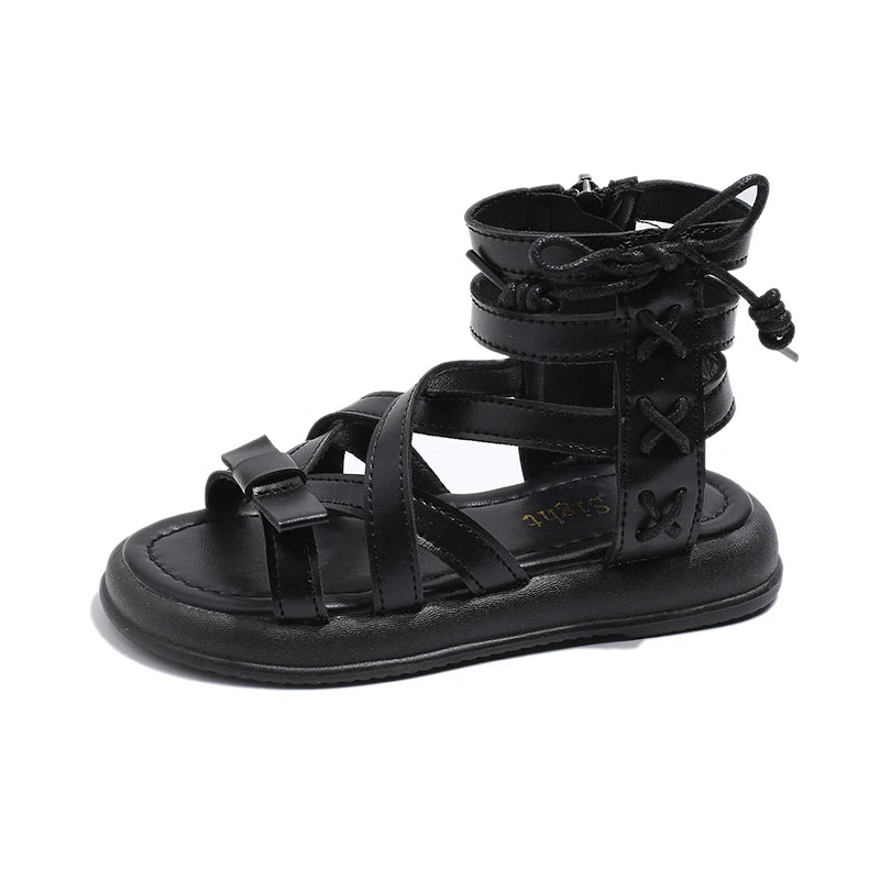 Girls’ 2025 Summer Gladiator High-Top Sandals
