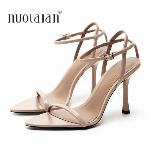 Women’s Summer Fashion Gladiator Sandals – Sexy Thin High Heels Narrow Band Party Pumps