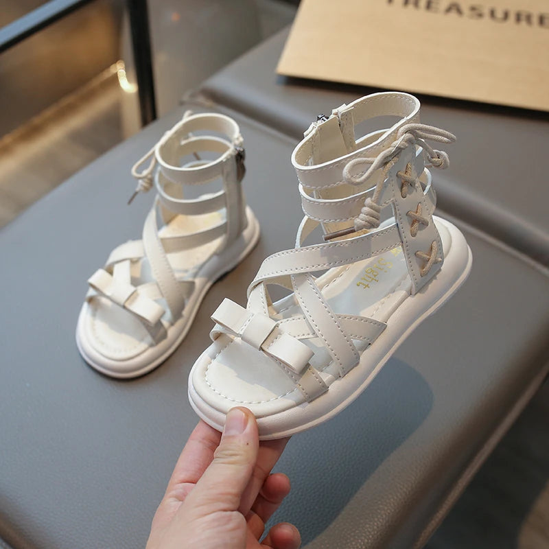 Girls’ 2025 Summer Gladiator High-Top Sandals