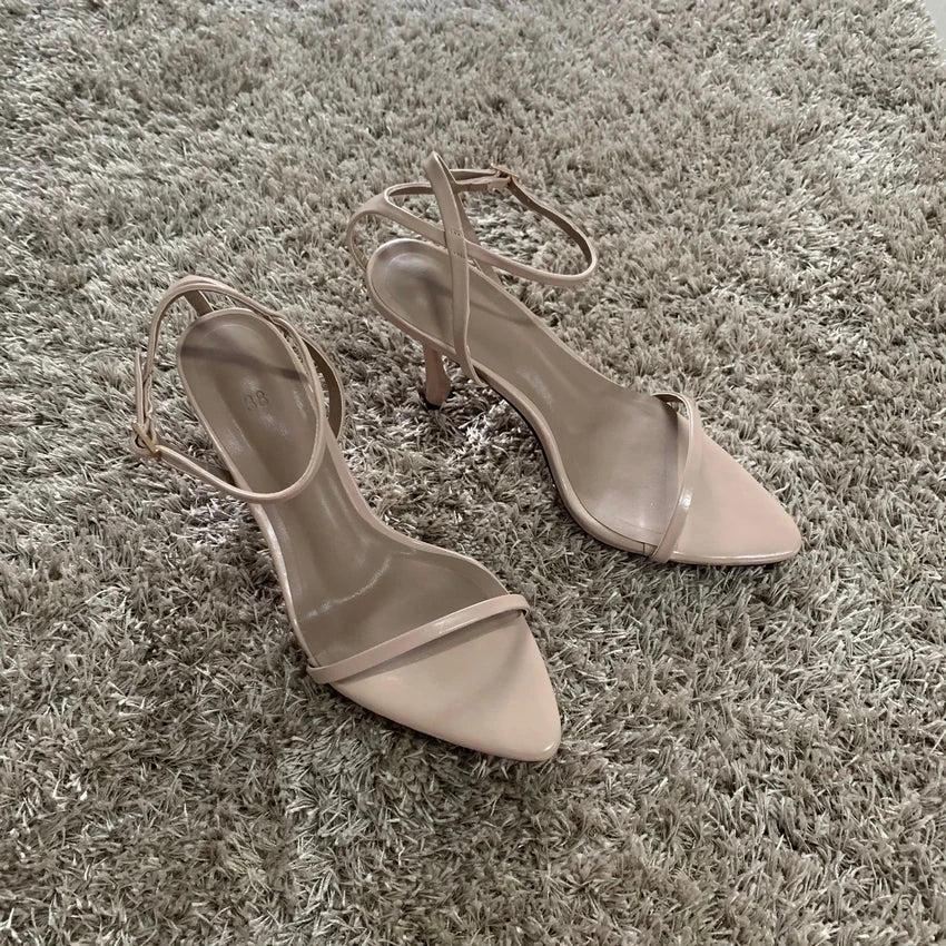 Women’s Summer Fashion Gladiator Sandals – Sexy Thin High Heels Narrow Band Party Pumps